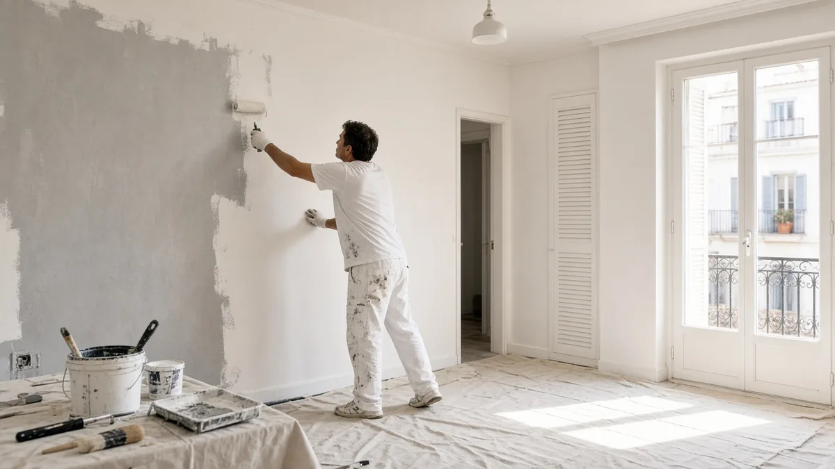Pintura urgente de habitación en Sabadell